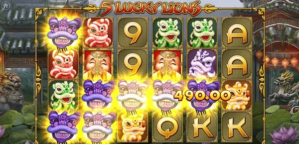 5 Lucky Lions được đánh giá cao về mặt đồ họa và giao diện