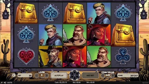 Wild Wild West slot có lối chơi tương tự các slot game khác