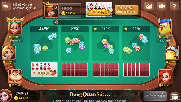 Poker Bull- trò chơi sòng bạc dễ chơi dễ trúng
