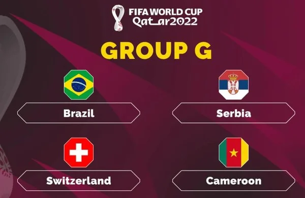 Các đội bóng sẽ thi đấu tại bảng G World Cup 2022