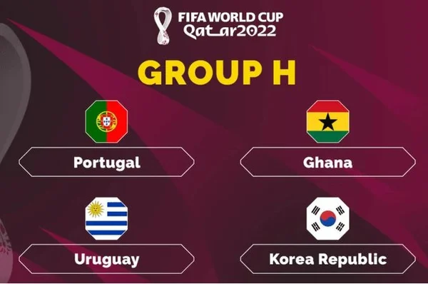 Các đội bóng sẽ thi đấu tại bảng H World Cup 2022