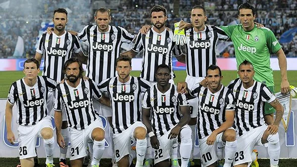 Các cầu thủ Juventus với tinh thần thi đấu rất tốt