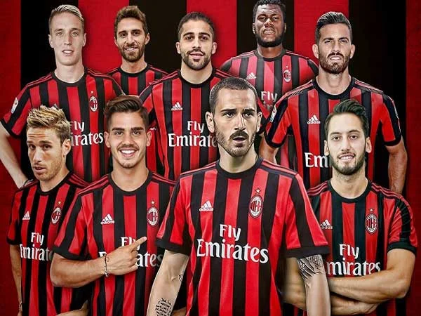 AC Milan với các cầu thủ đầy tiềm năng