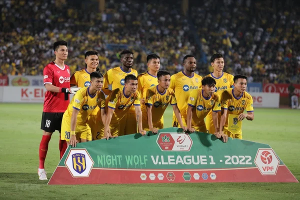 Đội hình CLB Sông Lam Nghệ An trong 1 trận đấu tại V-League 1 2022