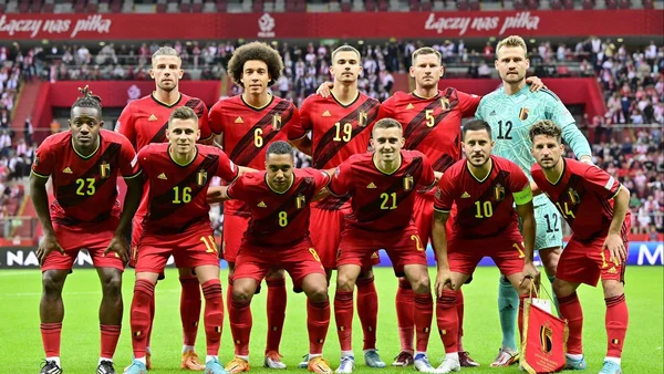 Hình ảnh đội tuyển Bỉ với nhiều cầu thủ nổi tiếng tại World Cup 2022