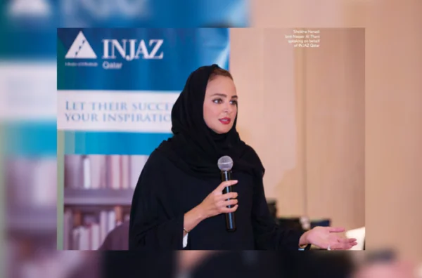 Sheikha Hanadi bint Nasser Al Thani giao lưu trong một buổi talkshow