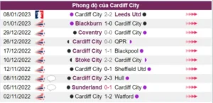 Cardiff City có phong độ thi đấu tệ hại trước trận đấu với Millwall